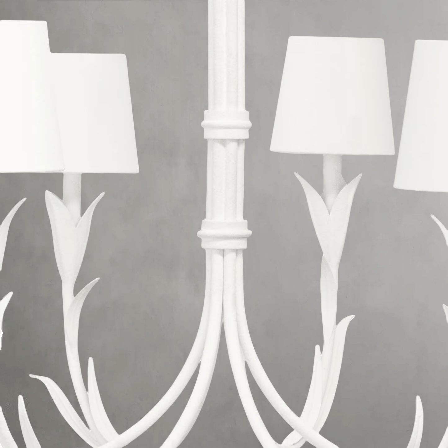 Fontara White Reed Chandelier - Lightings Menu