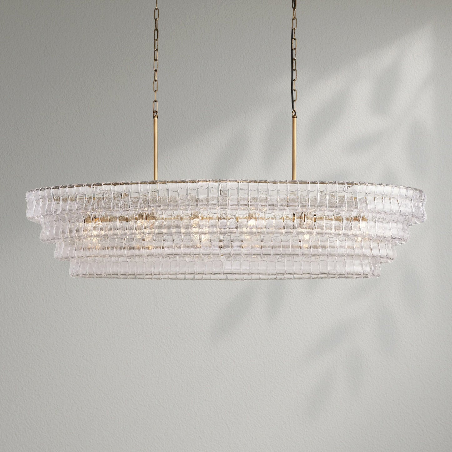 Ghiacco Oval Chandelier - Lightings Menu