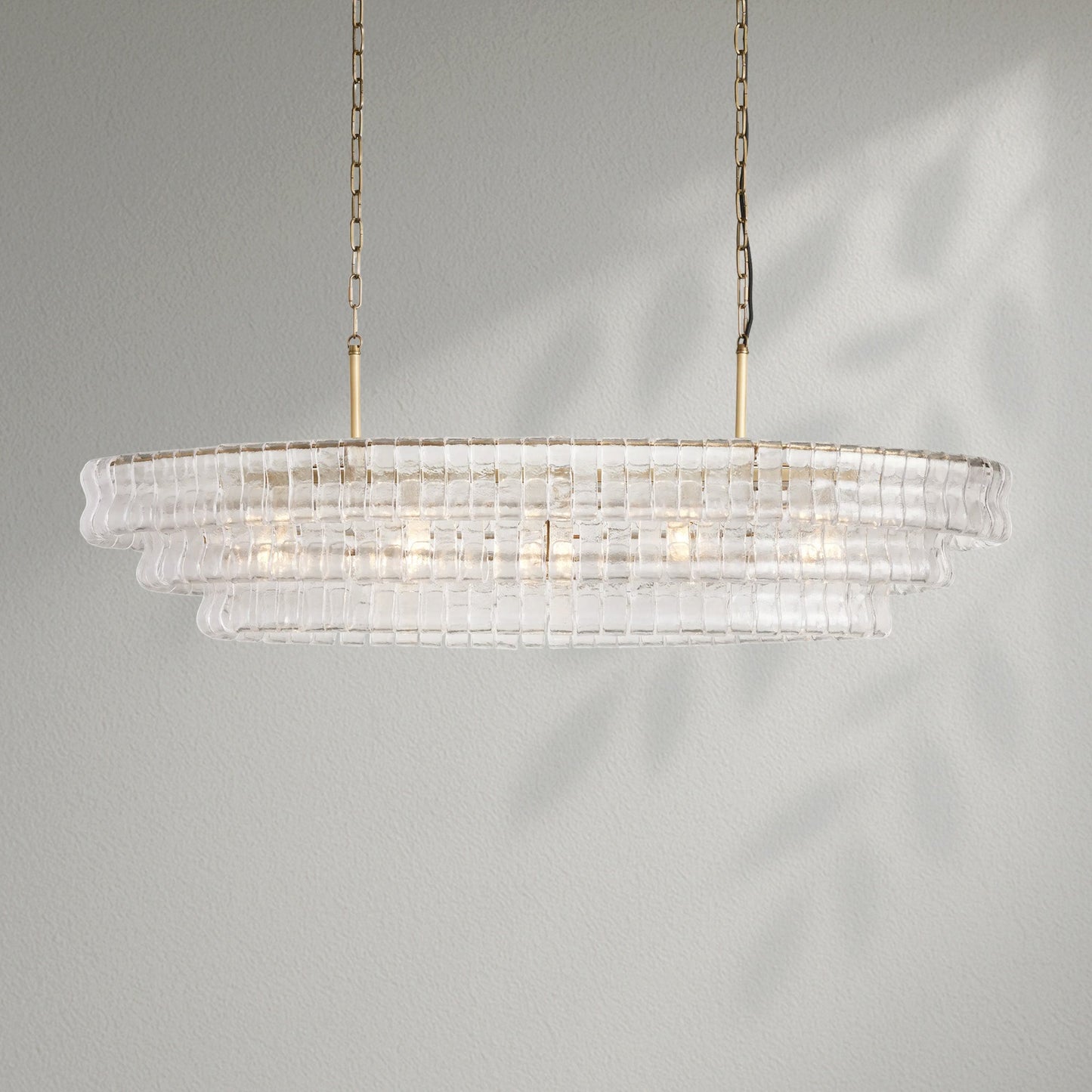 Ghiacco Oval Chandelier - Lightings Menu