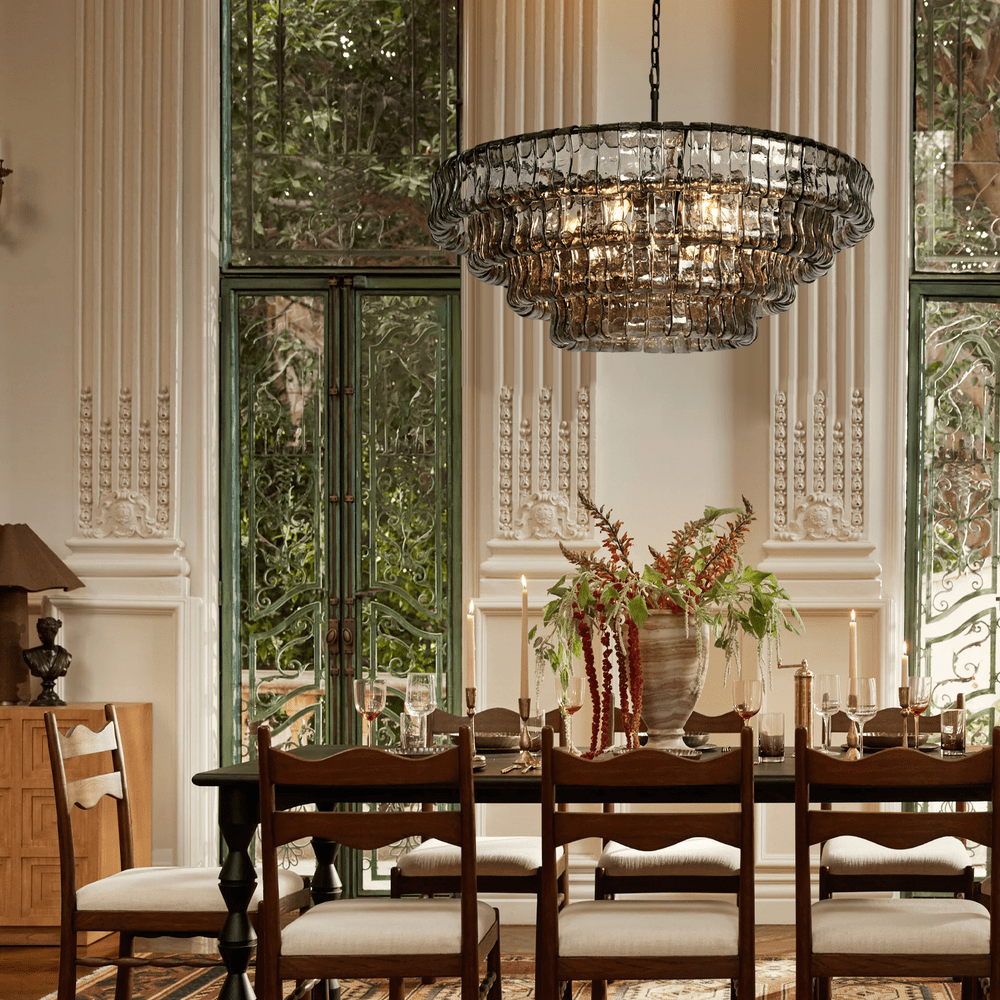 Ghiacco Round Chandelier - Lightings Menu