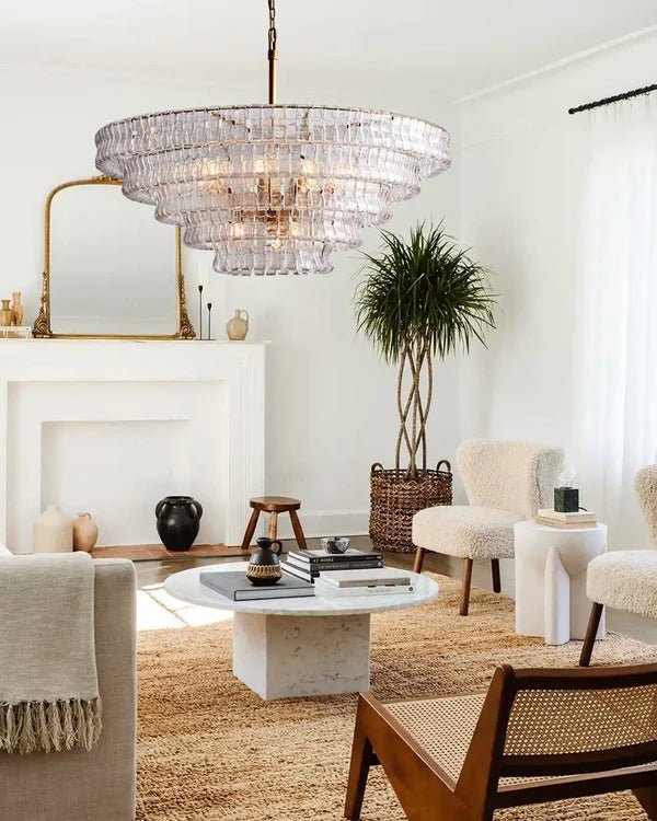 Ghiacco Round Chandelier - Lightings Menu