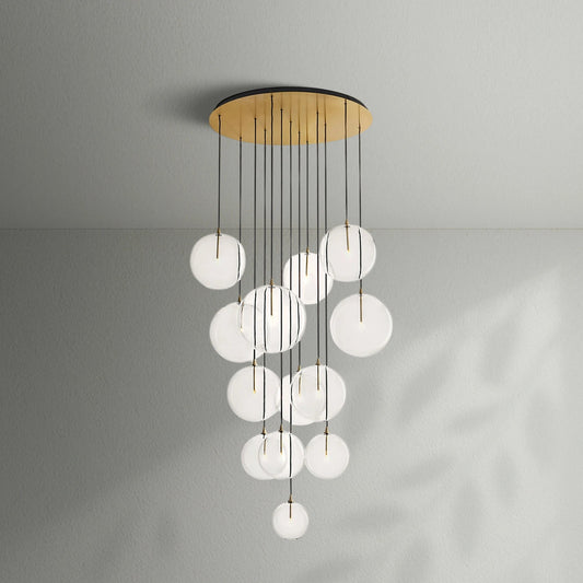 Glass Globe Mobile Cluster Chandelier - Lightings Menu