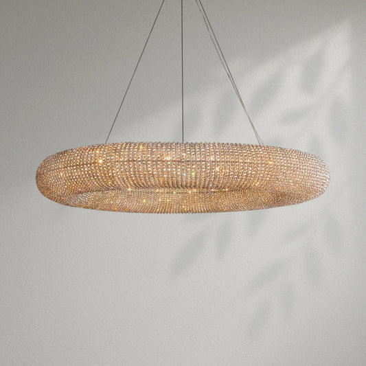 Halos Crystal Round Chandelier - Lightings Menu
