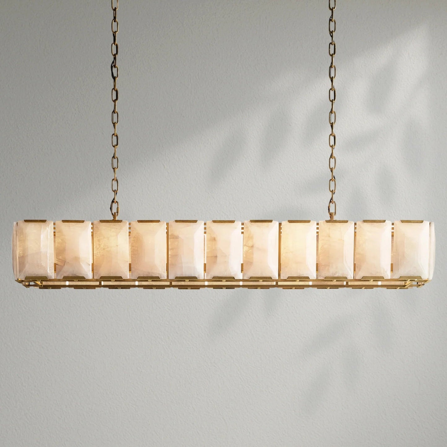 Harlows Calcite Rectangular Chandelier - Lightings Menu