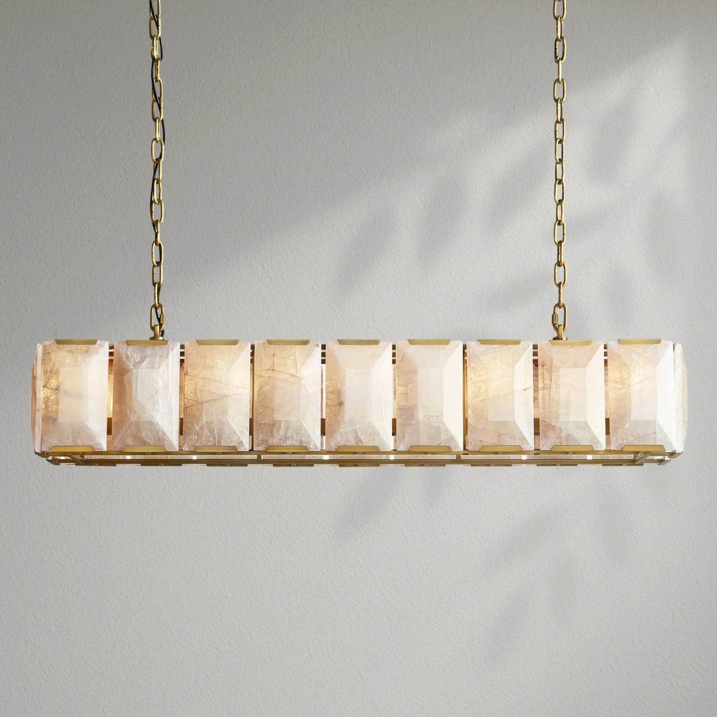 Harlows Calcite Rectangular Chandelier - Lightings Menu