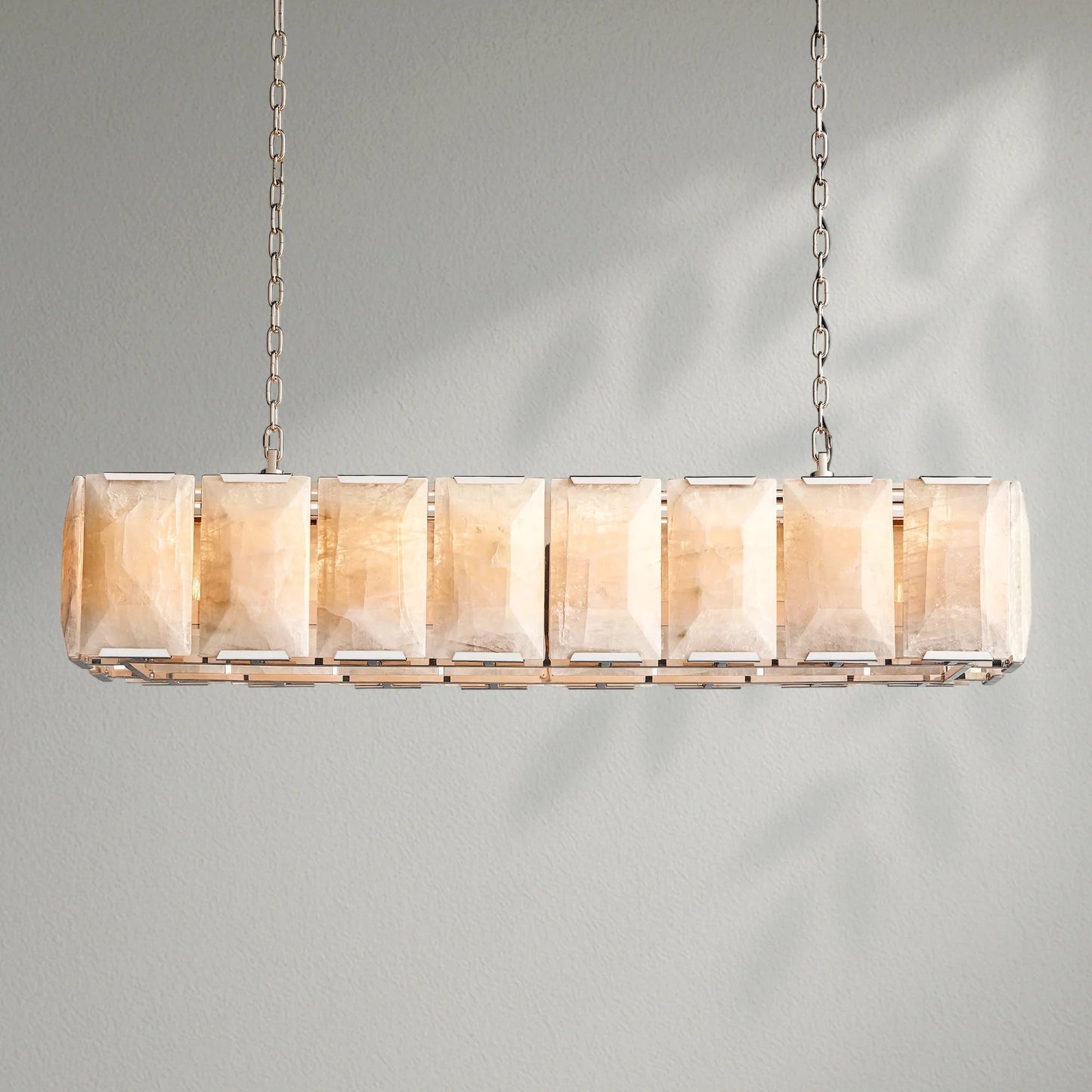 Harlows Calcite Rectangular Chandelier - Lightings Menu