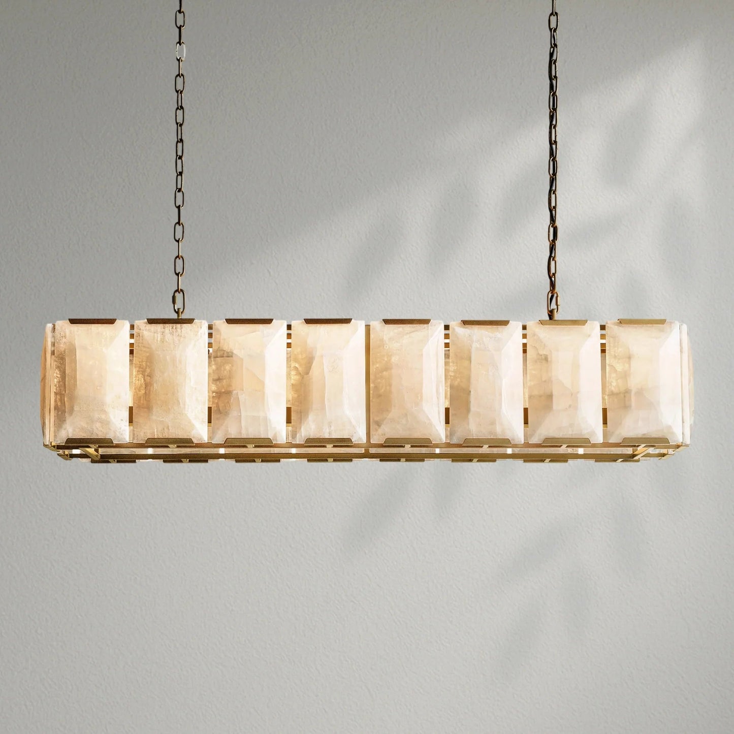 Harlows Calcite Rectangular Chandelier - Lightings Menu