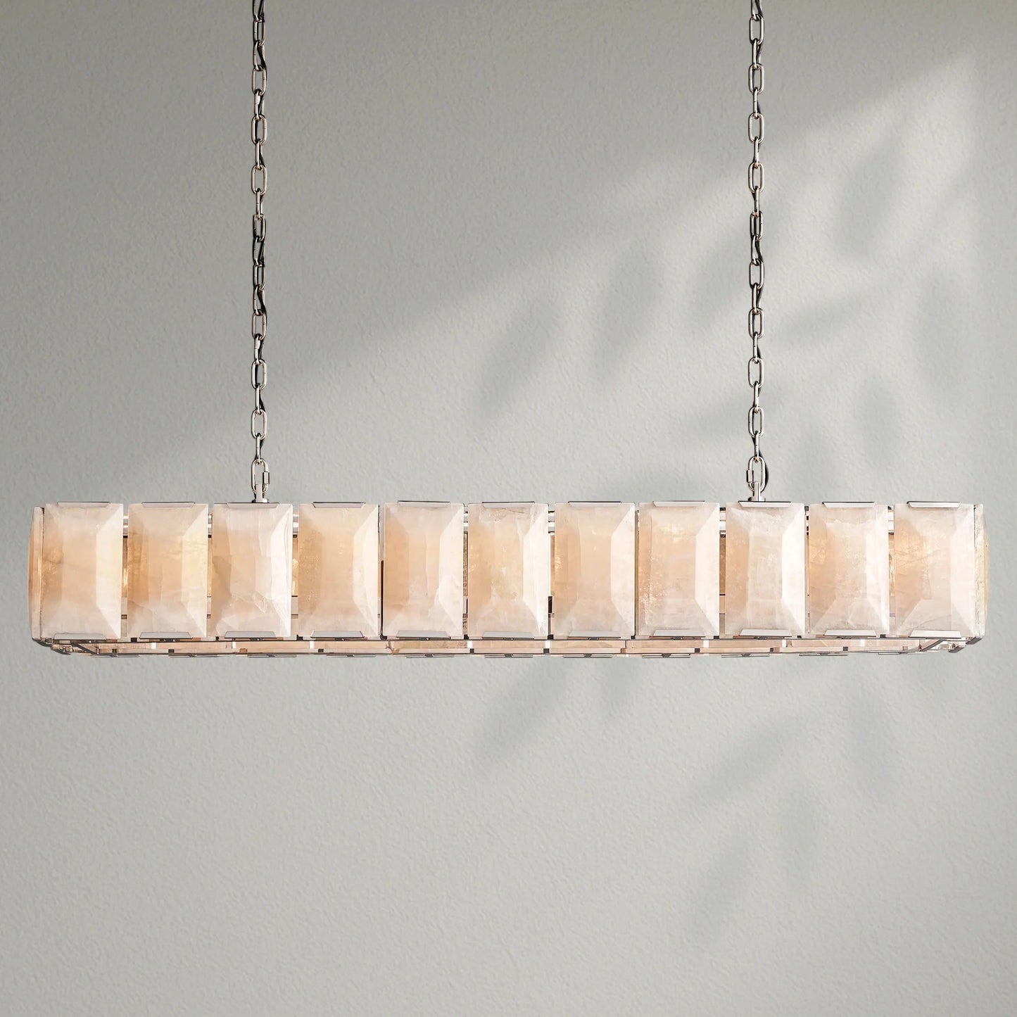 Harlows Calcite Rectangular Chandelier - Lightings Menu