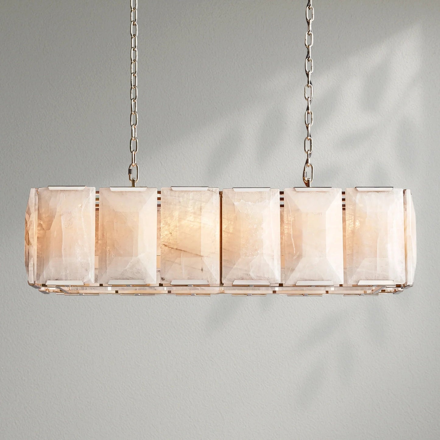 Harlows Calcite Rectangular Chandelier - Lightings Menu