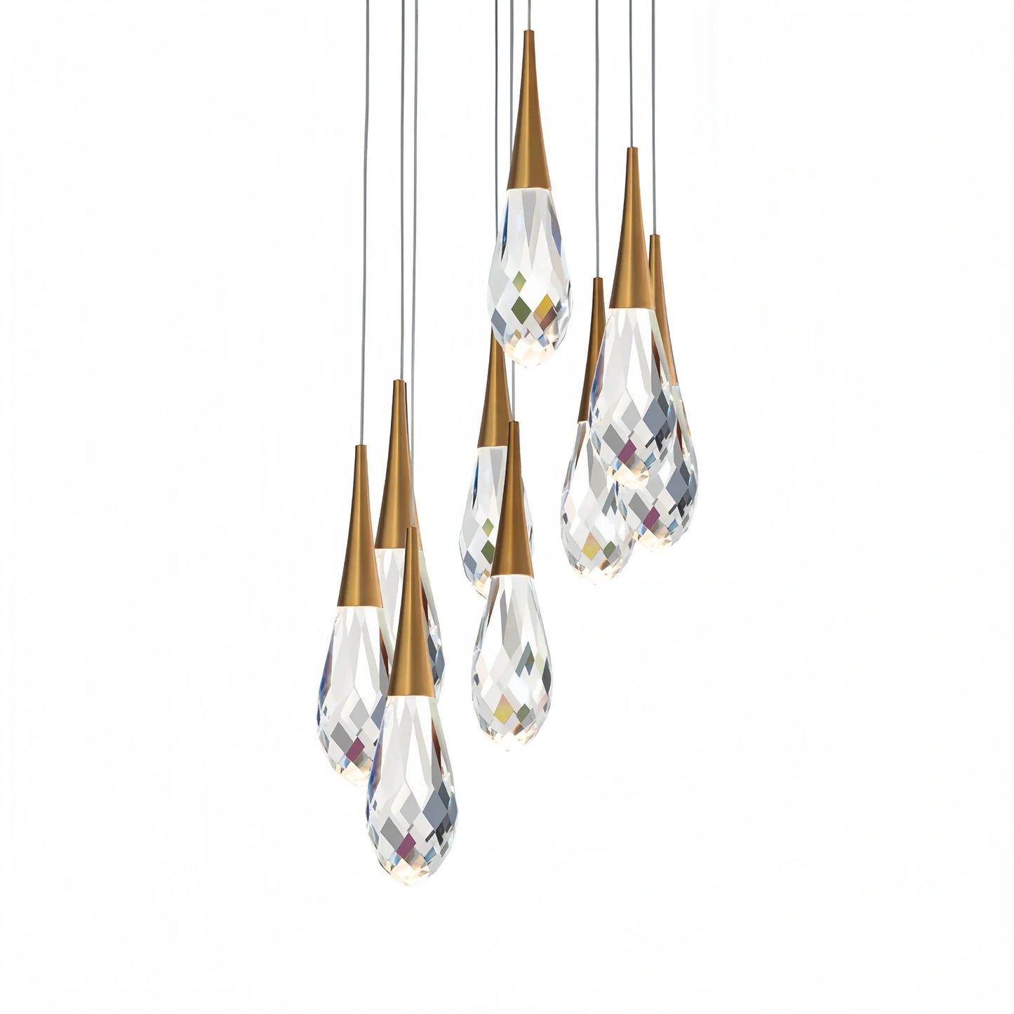 Hibiscus LED Multi Light Pendant Light Round Chandelier - Lightings Menu