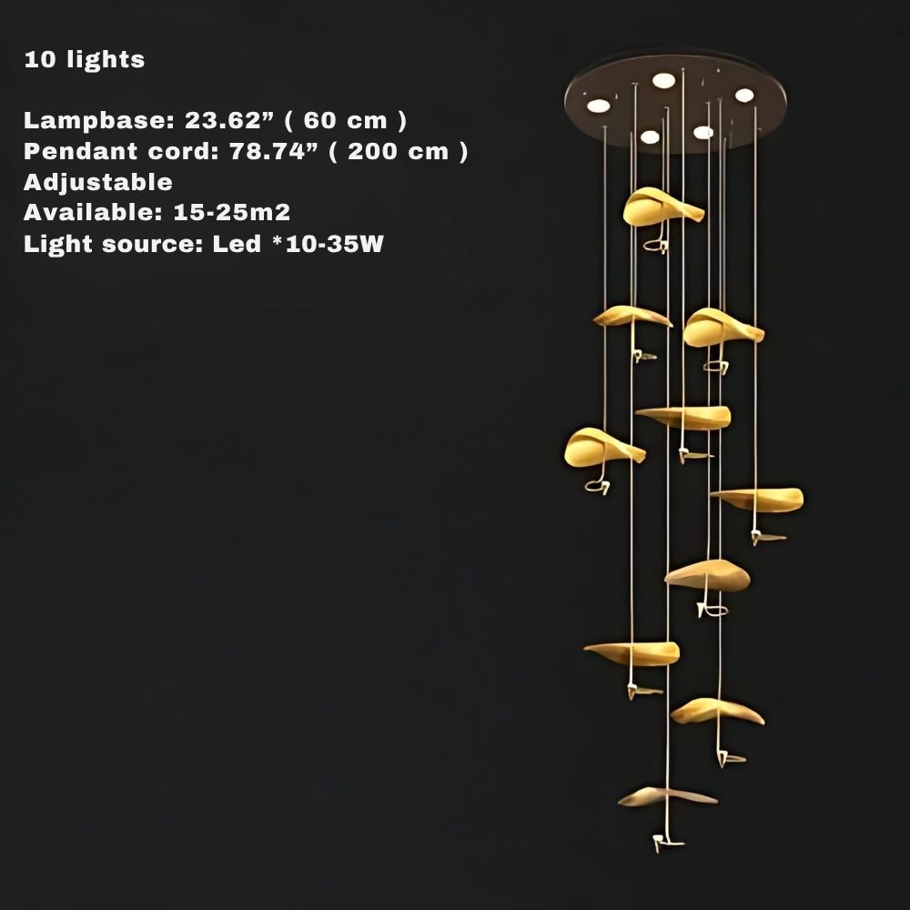 Jenisso Vintage Staircase Chandelier - Lightings Menu