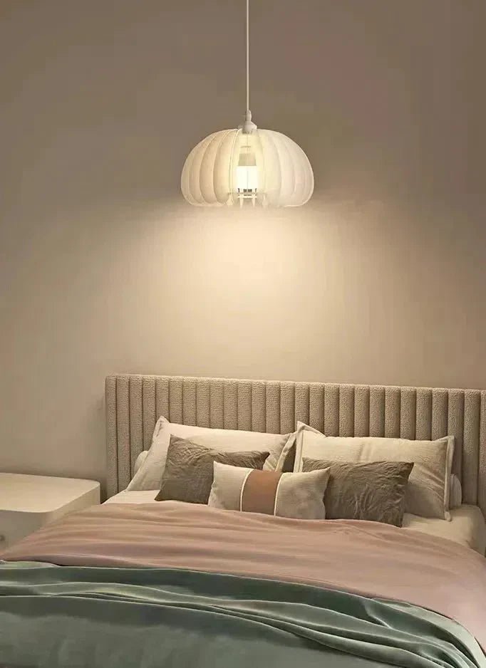 Larry Cream White Pumpkin Pendant Lighting - Lightings Menu