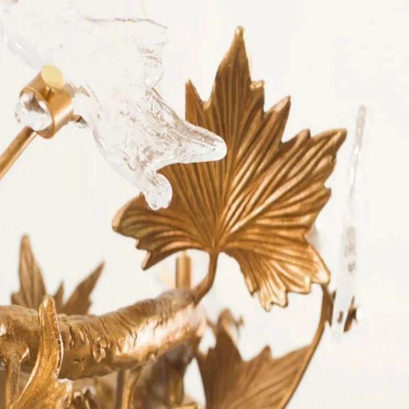 Maple Leaf Branch Chandelier - Lightings Menu