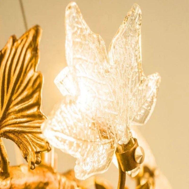Maple Leaf Branch Chandelier - Lightings Menu
