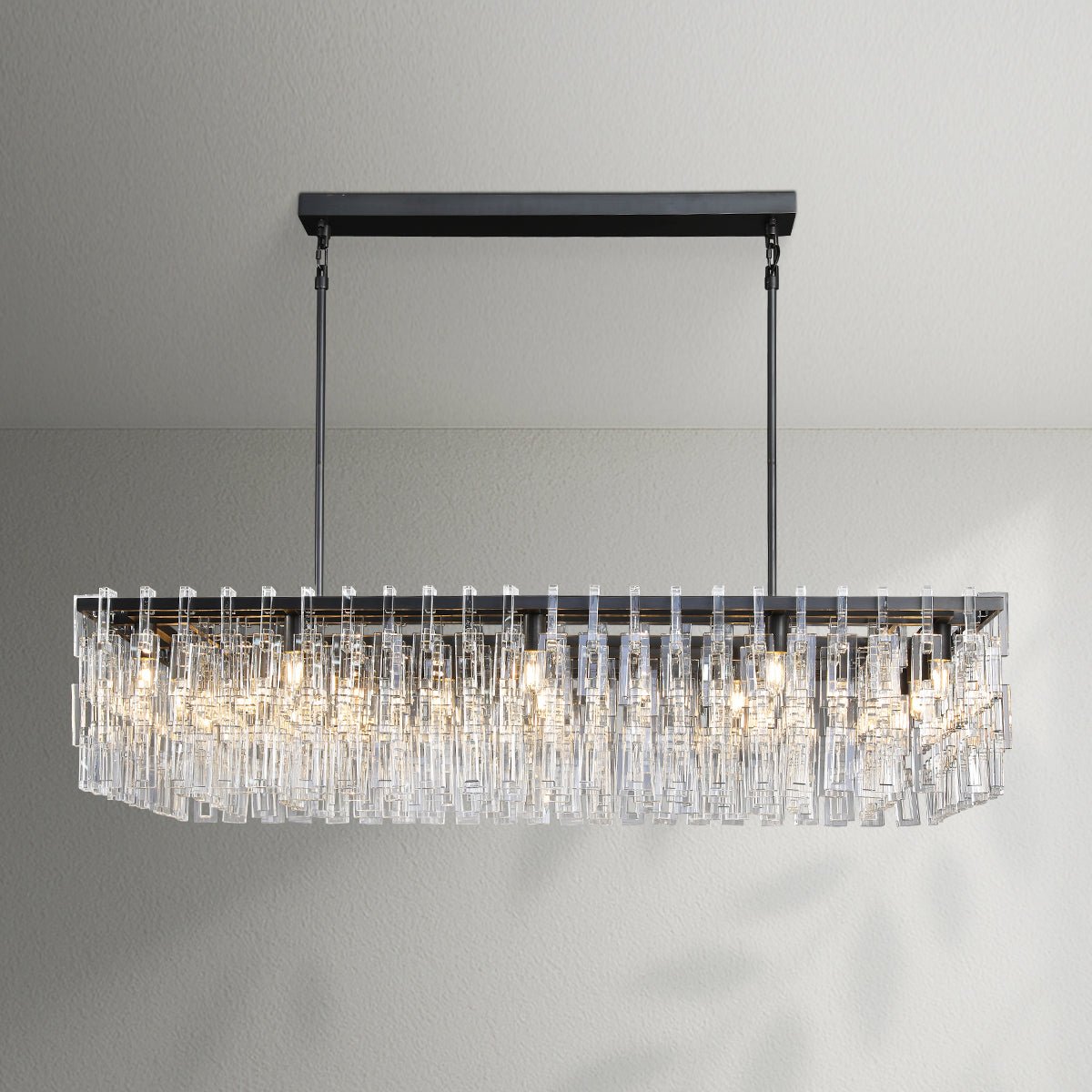 Marigon Modern Rectangular Chandelier - Lightings Menu
