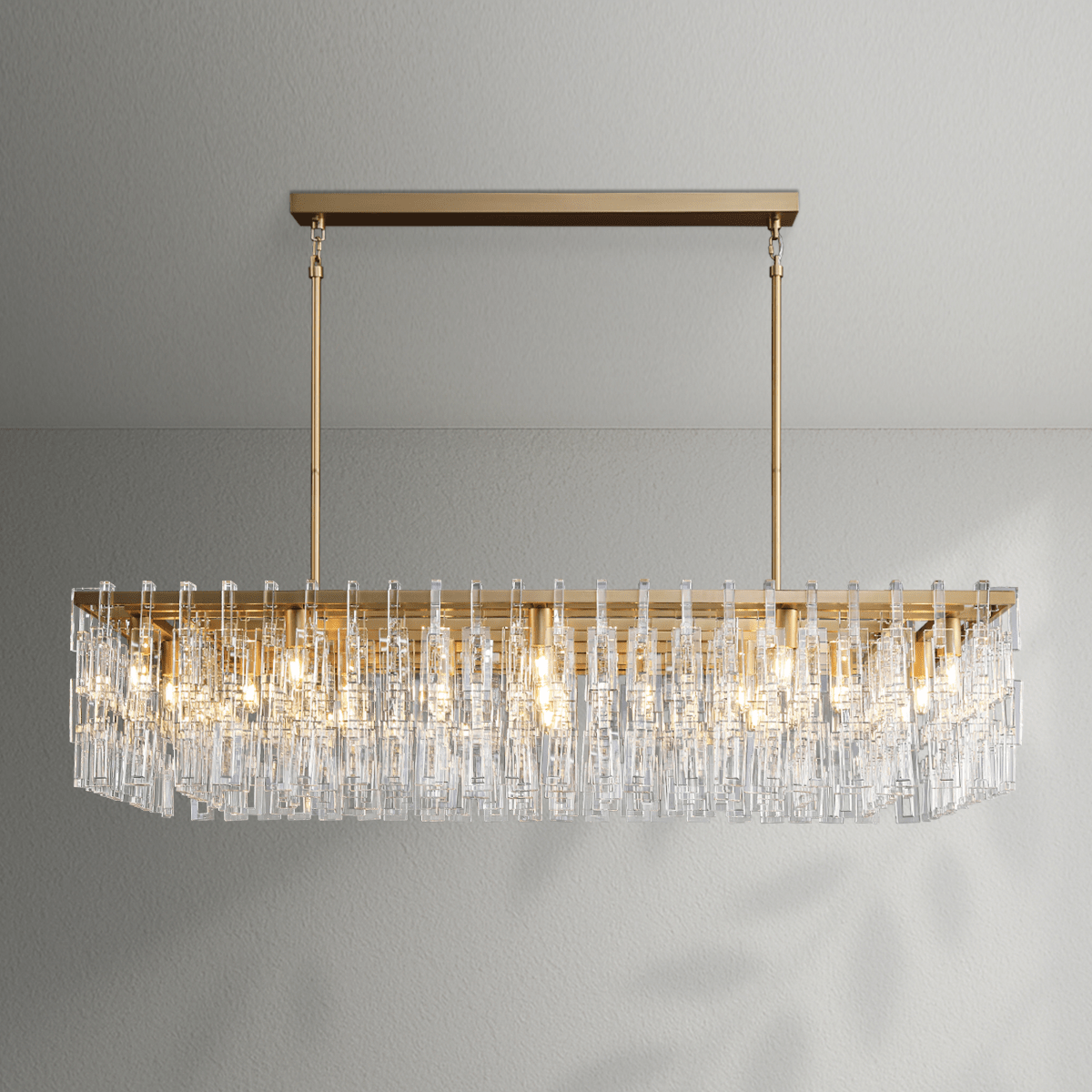 Marigon Modern Rectangular Chandelier - Lightings Menu
