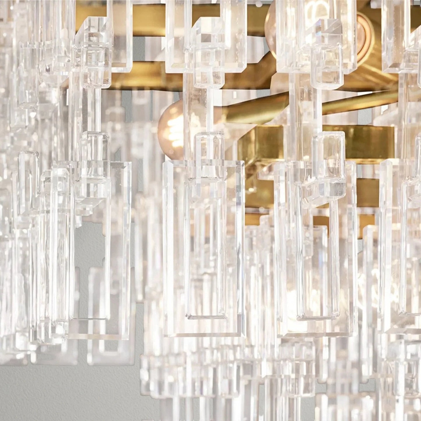 Marigon Multi - Tier Rectangular Chandelier - Lightings Menu