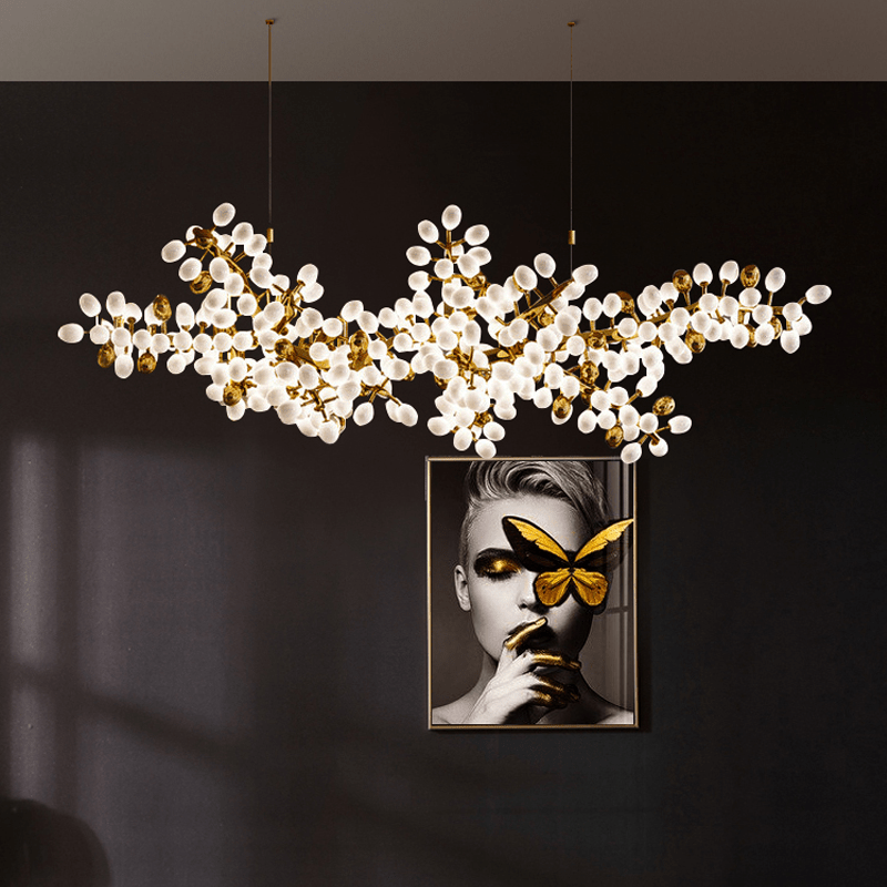 Modern Artistic Linear Elegant Grape Extra Large Chandelier - Lightings Menu