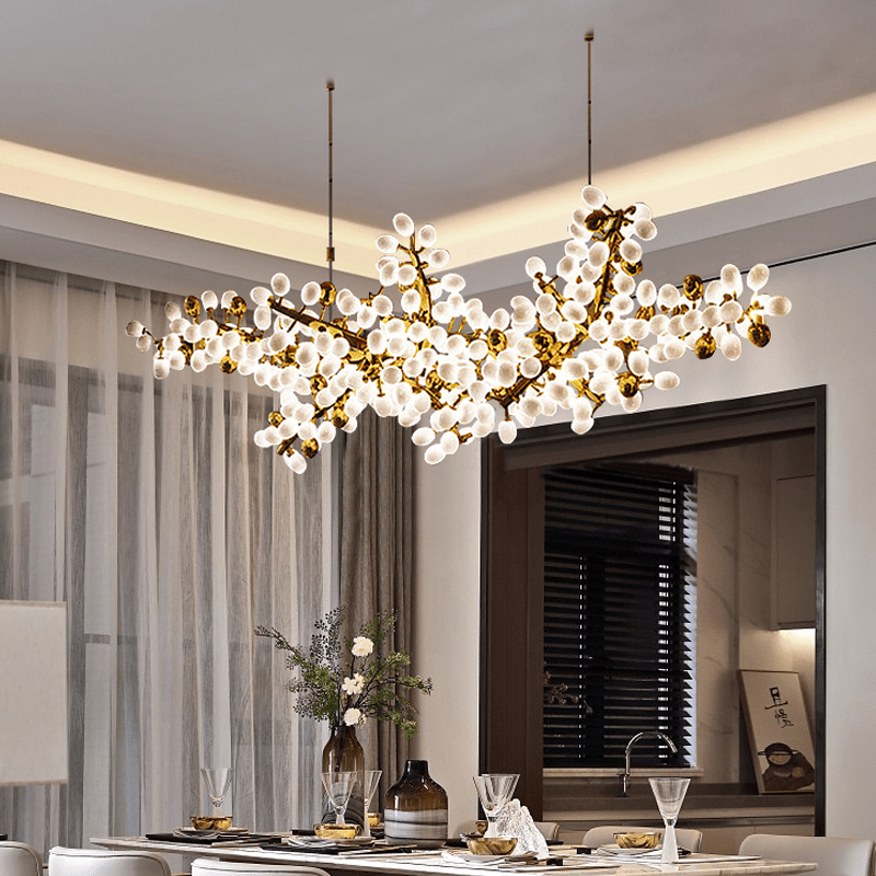 Modern Artistic Linear Elegant Grape Extra Large Chandelier - Lightings Menu