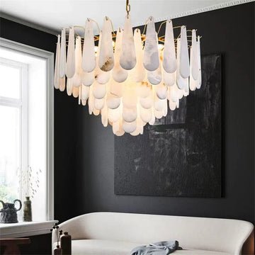 Pamela marble Modern Creative chandelier D32" - Lightings Menu