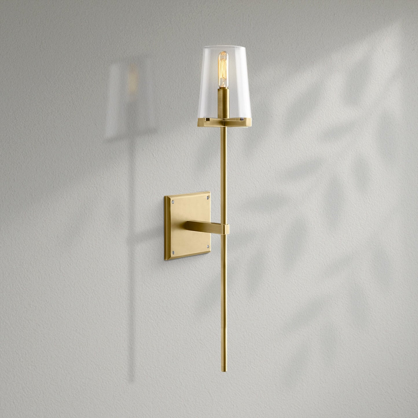 Pauillec Clear Glass Linear Wall Sconce - Lightings Menu