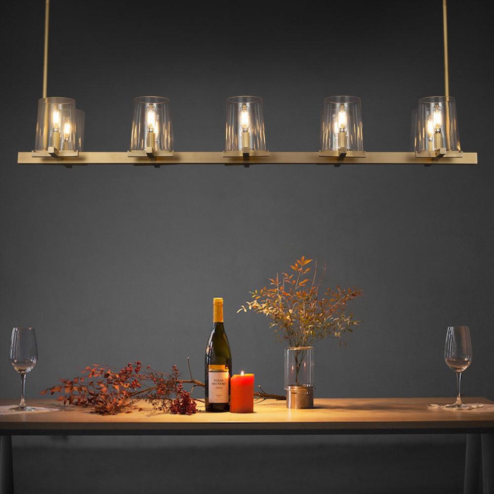 Pauillec Modern Linear Chandelier - Lightings Menu