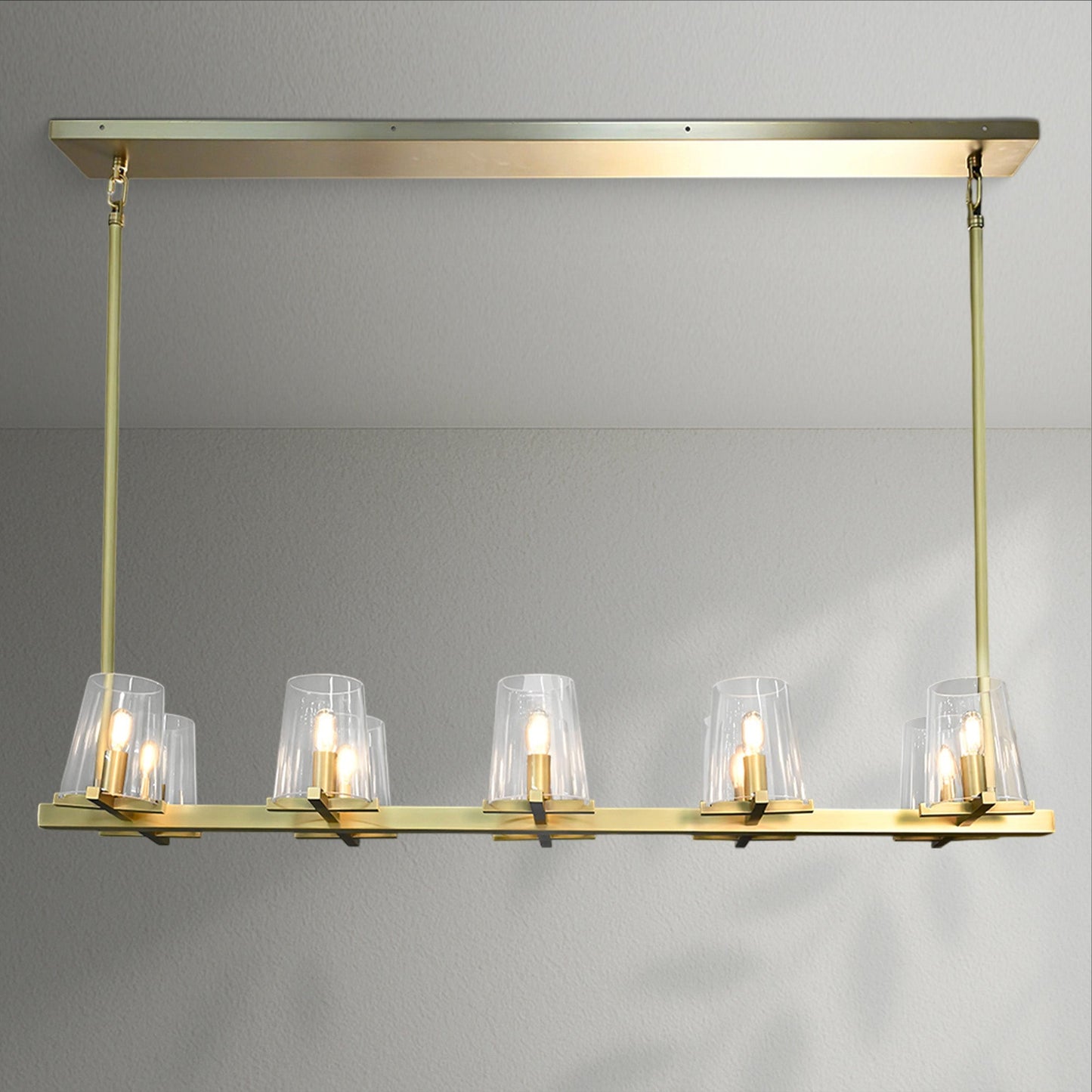 Pauillec Modern Linear Chandelier - Lightings Menu