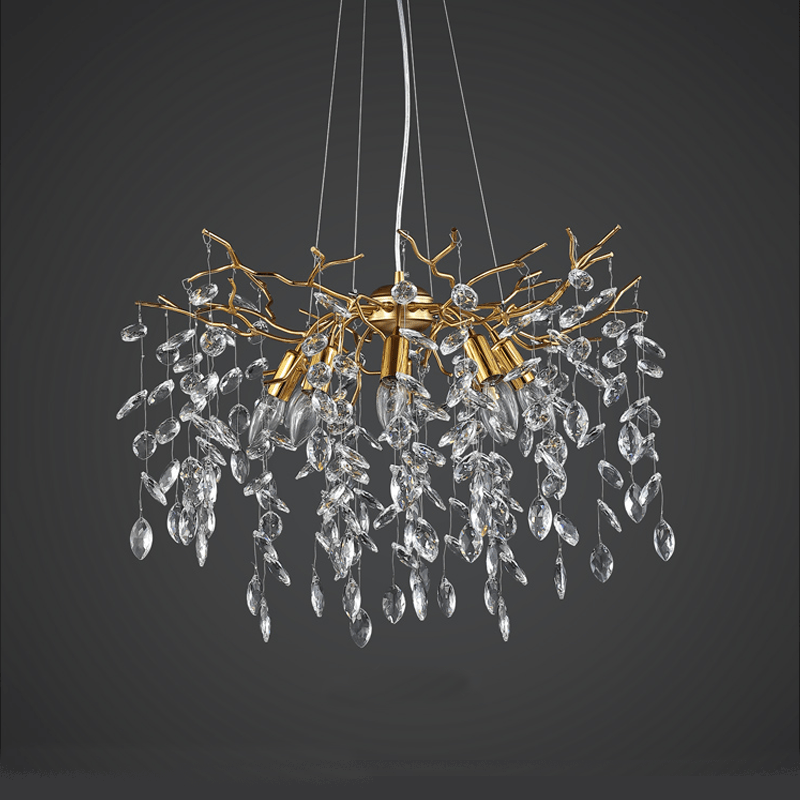 Postmodern Creative Crystal Branch Chandelier - Lightings Menu