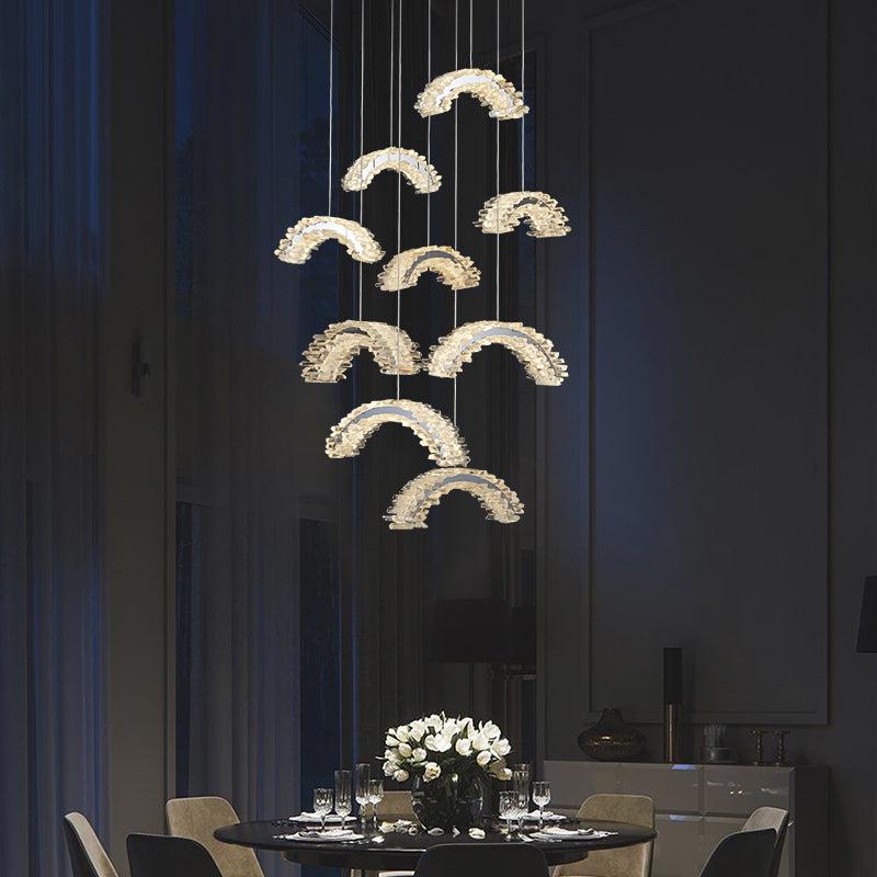 Primary Staircase Crystal Chandelier - Lightings Menu