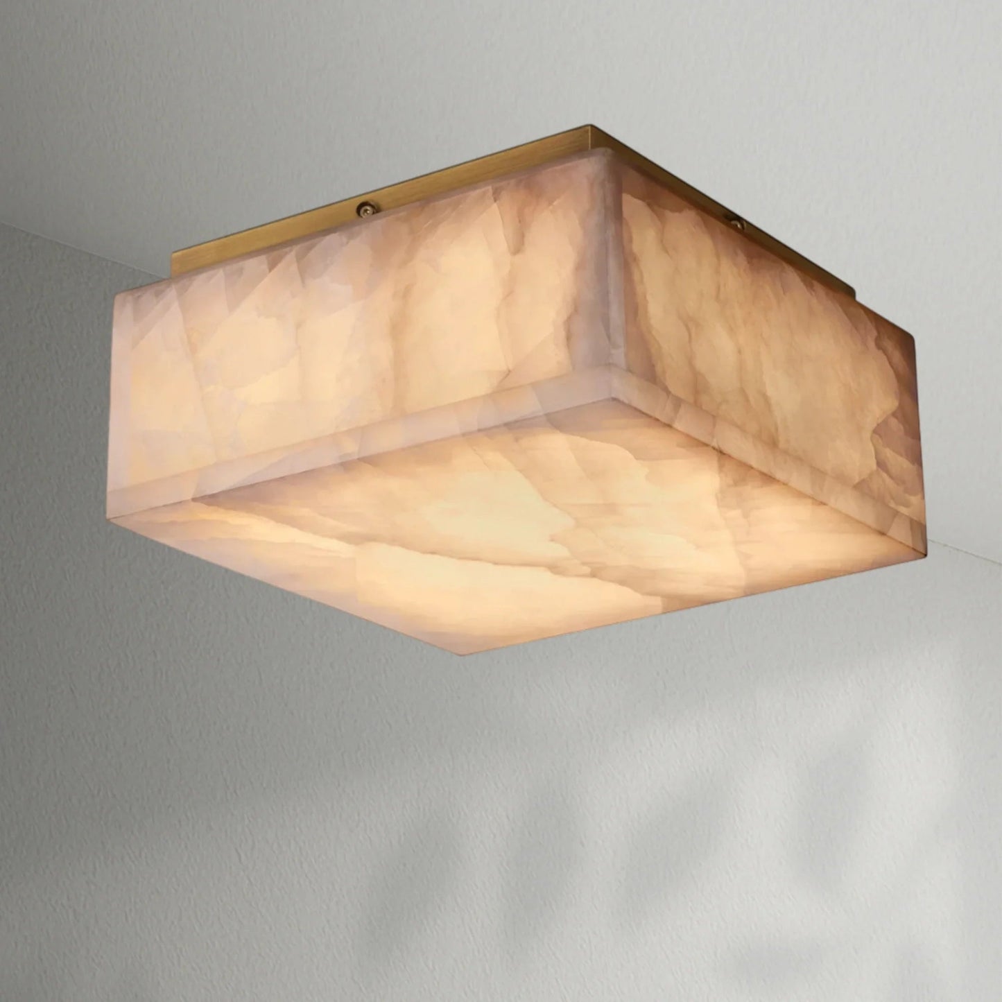 Rivaga Calcite Square Flushmount - Lightings Menu