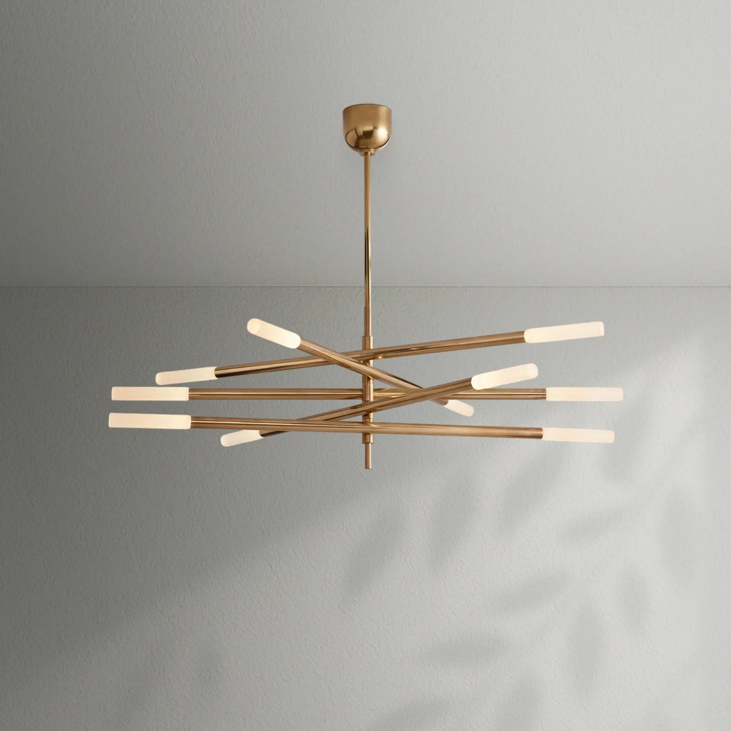 Roussea 8/10 - Light Mobile Etched Rod Chandelier - Lightings Menu