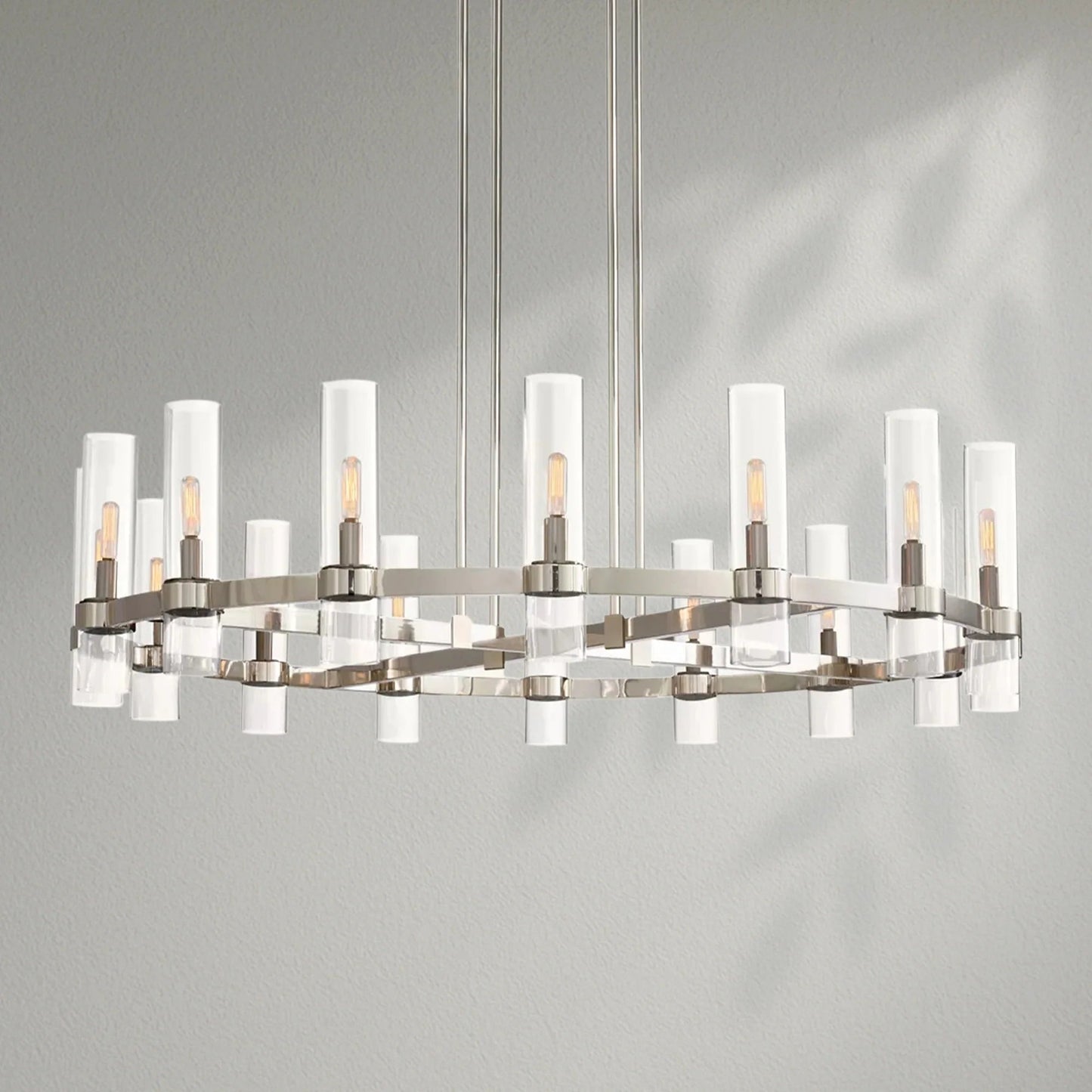 Savelle Glass Round Chandelier - Lightings Menu