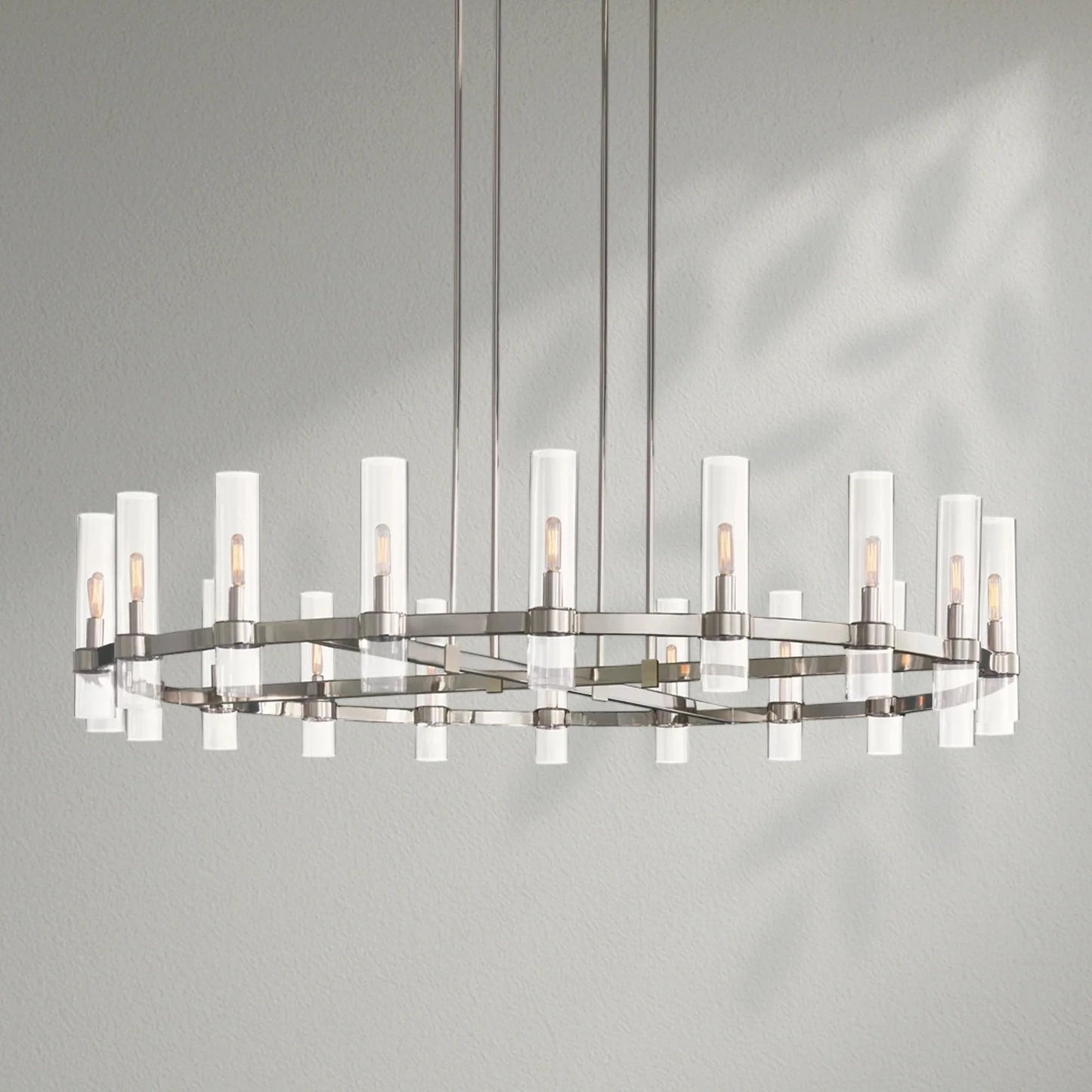 Savelle Glass Round Chandelier - Lightings Menu