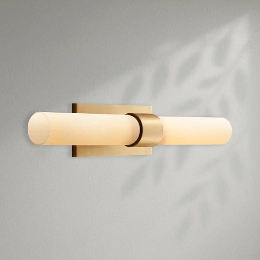 Savelle Milk Glass Sconce 23" - Lightings Menu