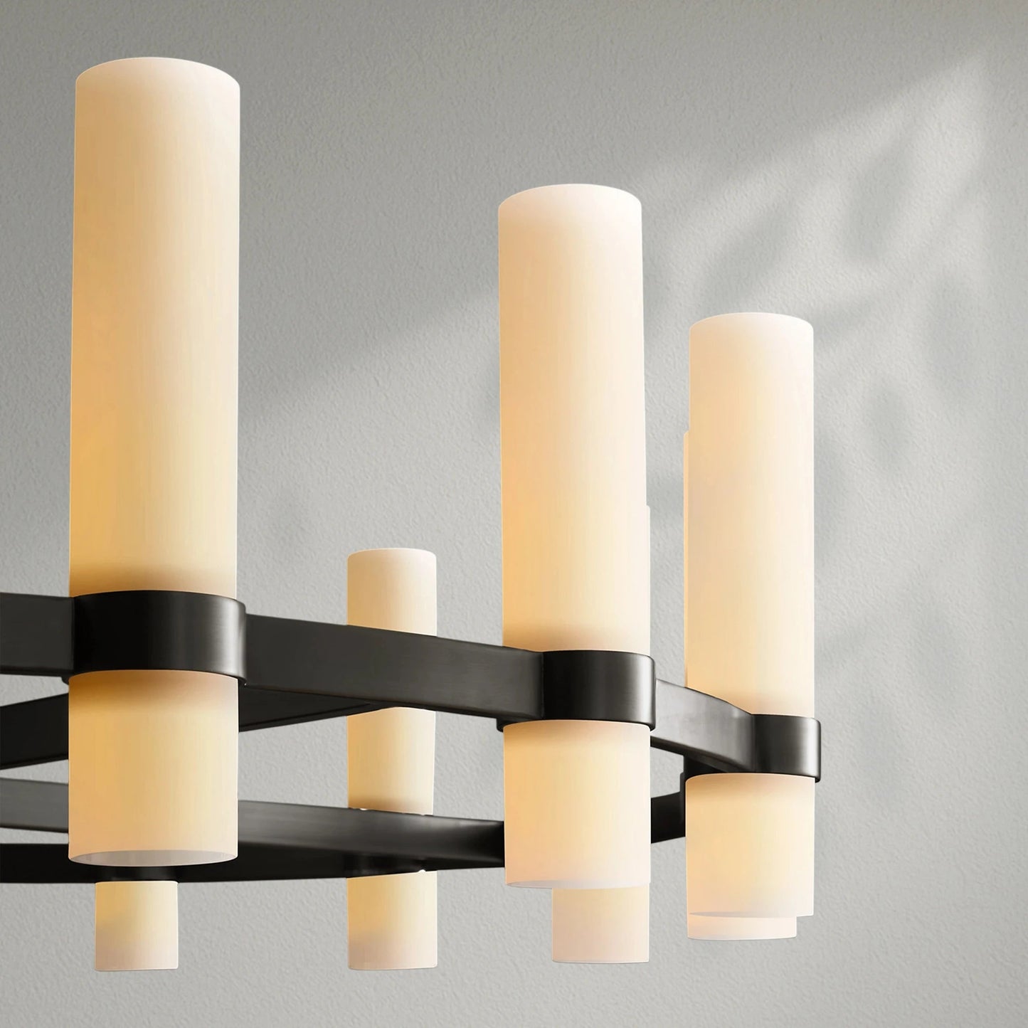 Savelle Round Milk Glass Chandelier - Lightings Menu