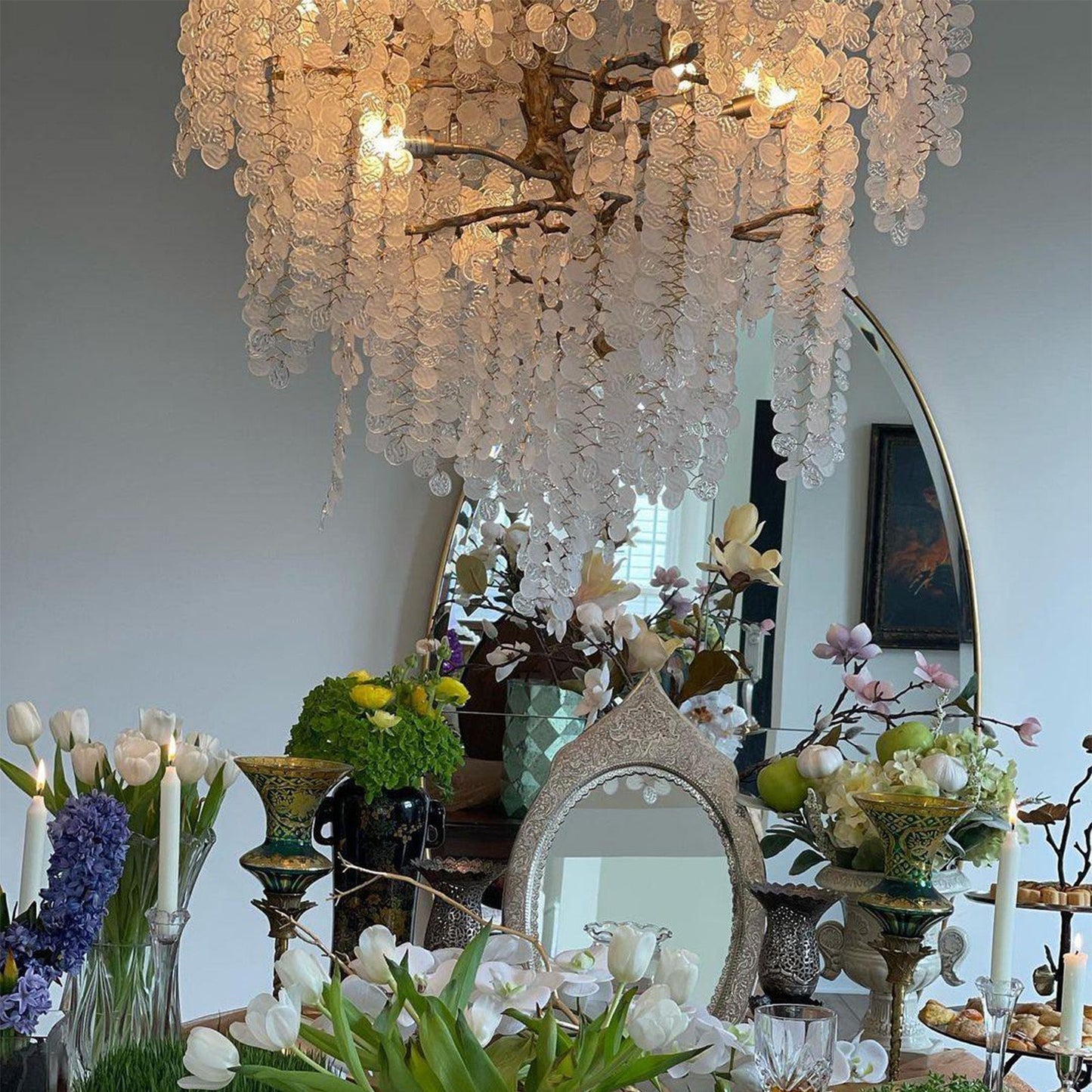 Shiro Crystal Chandelier - Lightings Menu