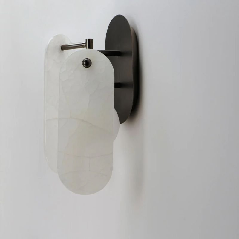 Studio M Alabaster Megalith Wall Sconce - Lightings Menu