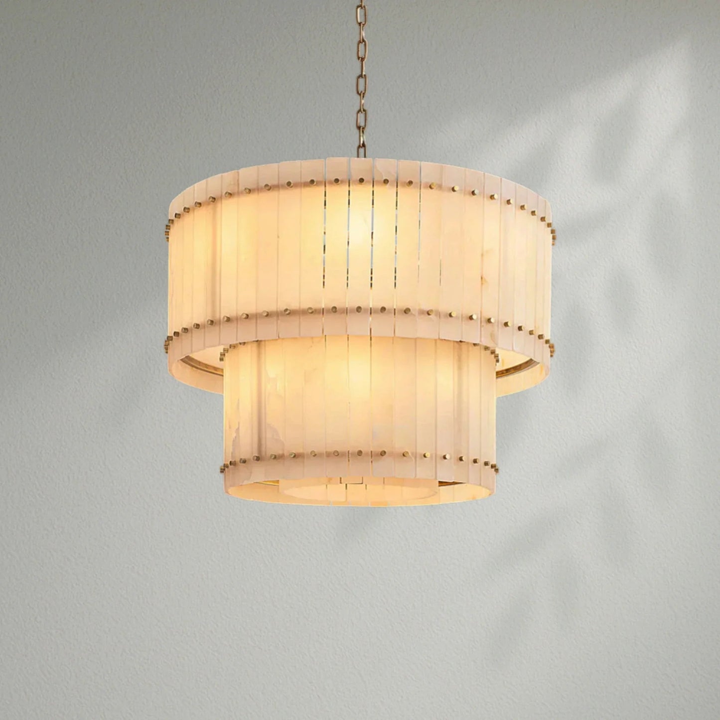 Sun Marco Alabaster Round Tiered Chandelier - Lightings Menu