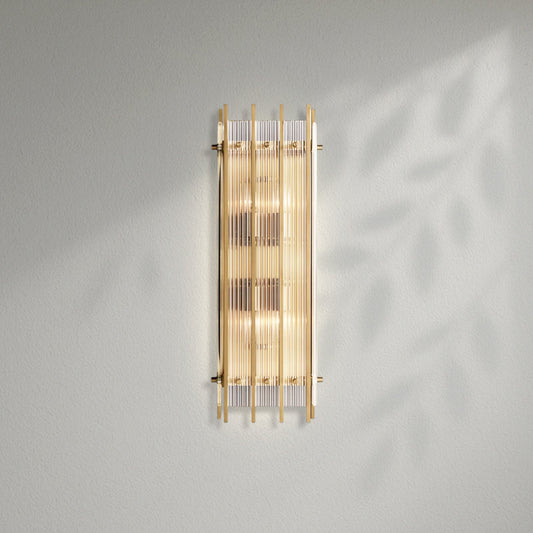 Sun Marco Glass Grand Rectangular Sconce - Lightings Menu