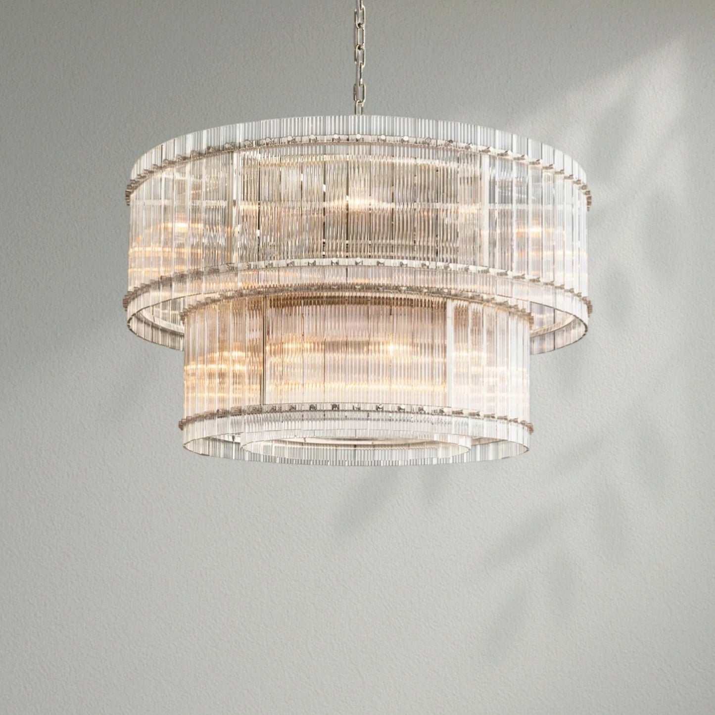 Sun Marco Two - Tier Luxury Round Chandelier - Lightings Menu
