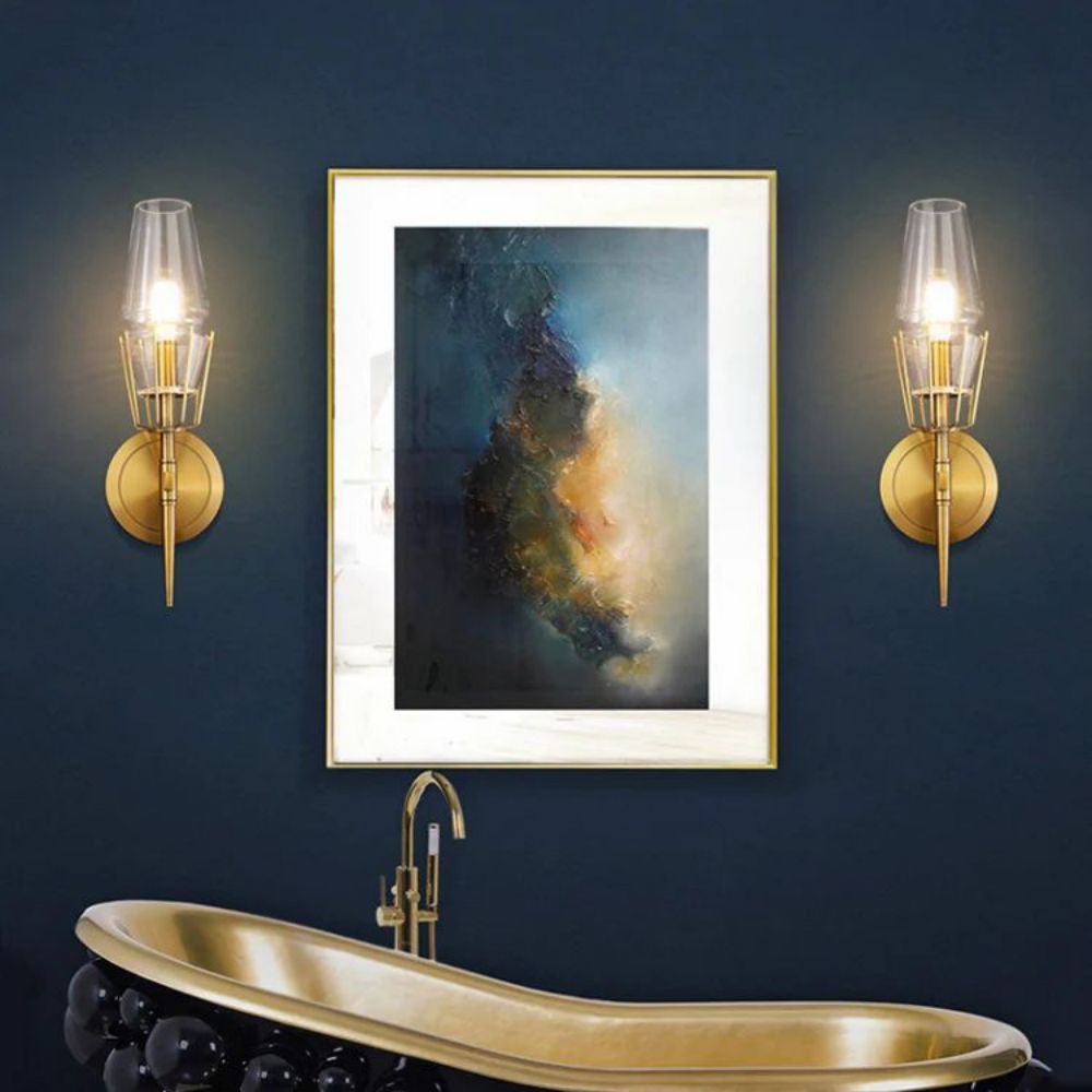 Torch Crystal Sconce 16" - Lightings Menu