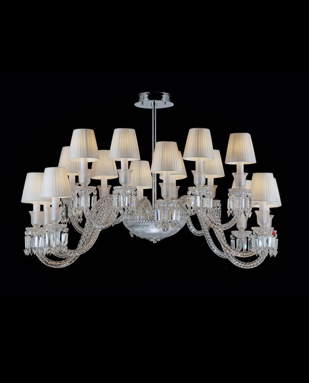 16 Lights Oval Lighting with Lampshades - Lightings Menu