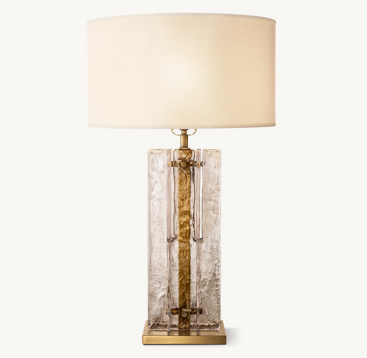 Cattica Smoke Glass Table Lamp