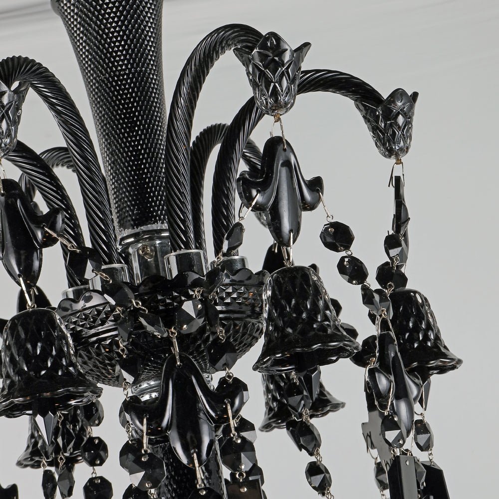 18 Lights Black Crystal Lighting - Lightings Menu
