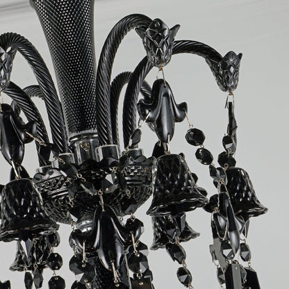 18 Lights Black Crystal Lighting - Lightings Menu