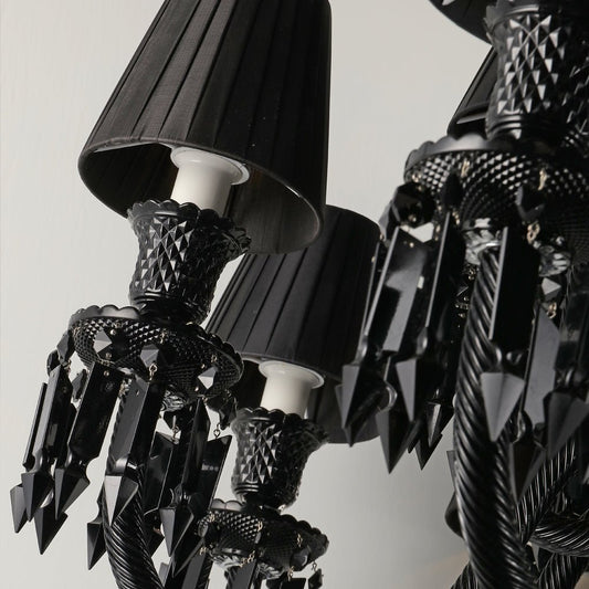 18 Lights Black Crystal Lighting - Lightings Menu