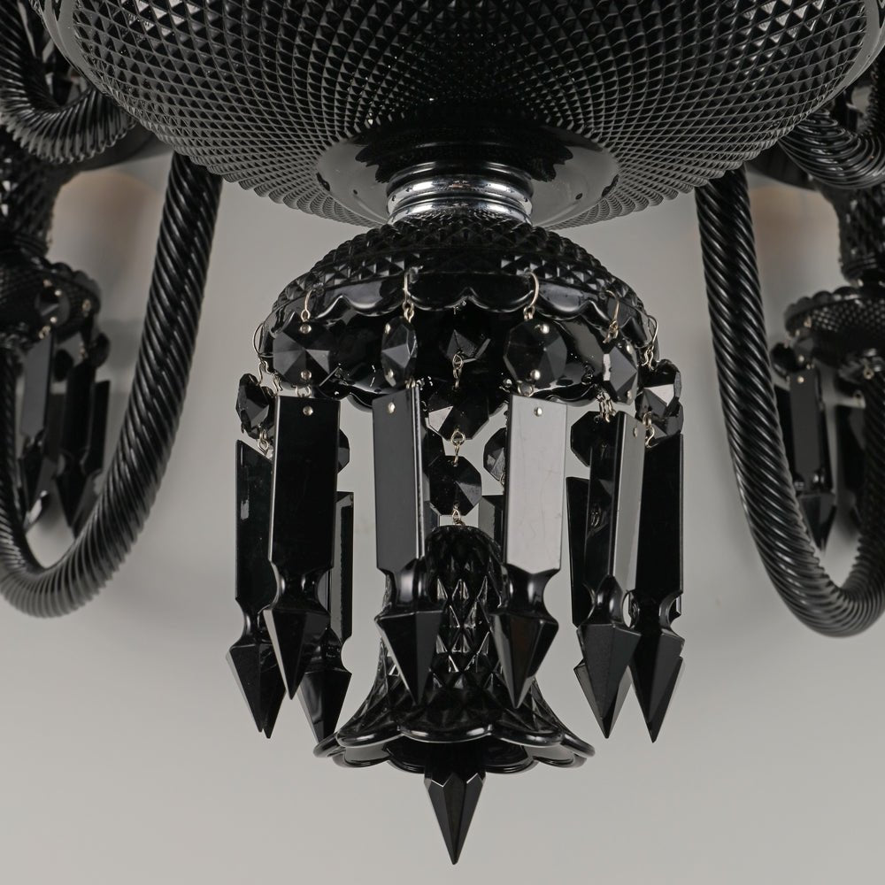 18 Lights Black Crystal Lighting - Lightings Menu