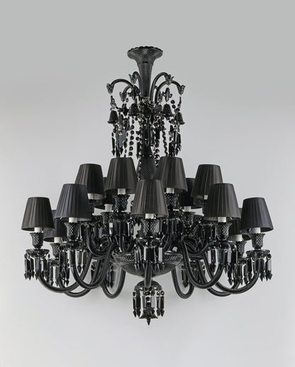 18 Lights Black Crystal Lighting - Lightings Menu