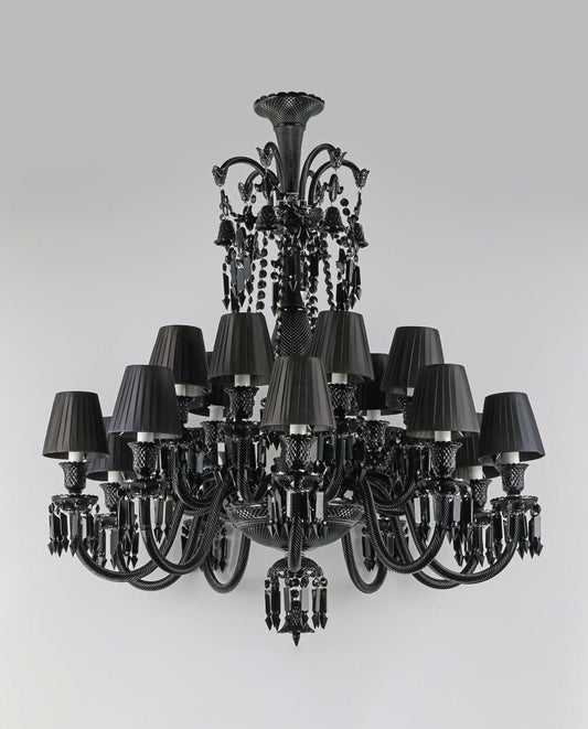 18 Lights Black Crystal Lighting - Lightings Menu
