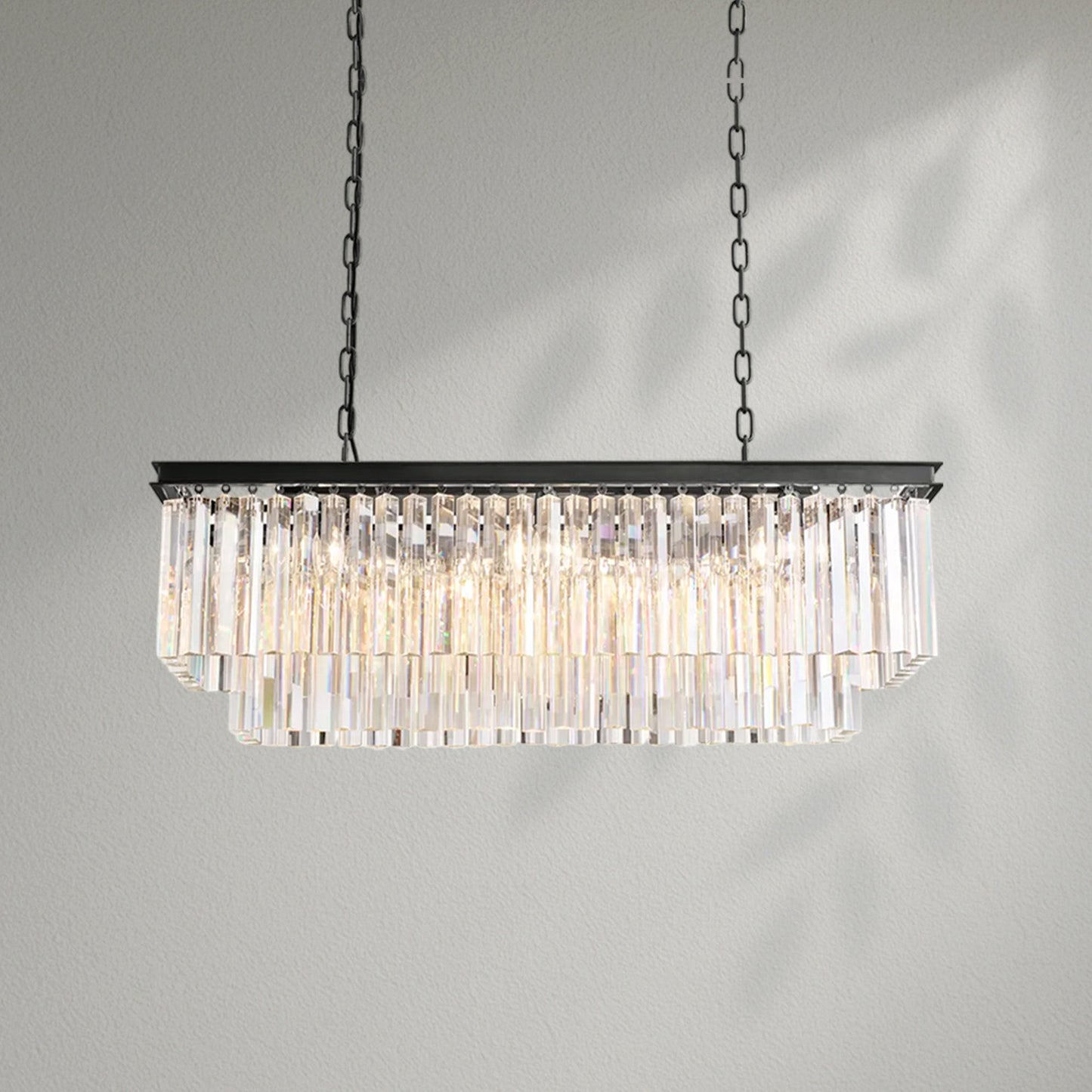 1920s Odeom Rectangular Chandelier - Lightings Menu